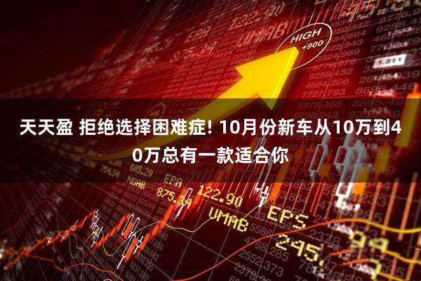 天天盈 拒绝选择困难症! 10月份新车从10万到40万总有一款适合你