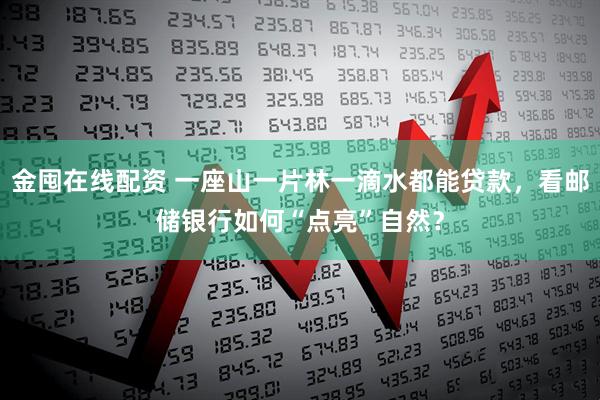 金囤在线配资 一座山一片林一滴水都能贷款，看邮储银行如何“点亮”自然？